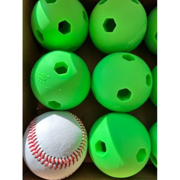 Baseball & Softball Limited Flight Modern Training Balls 12 Pack Regulation Size - Picture 1 of 1